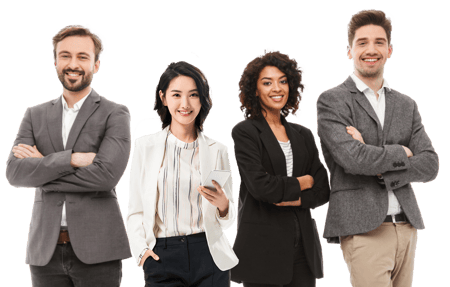 Group of young professionals